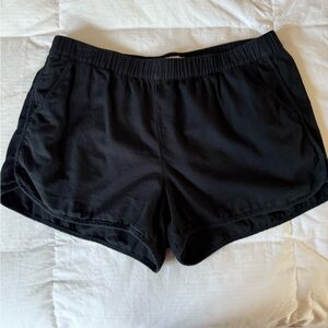 Madewell Women's Classic Black Athletic Shorts